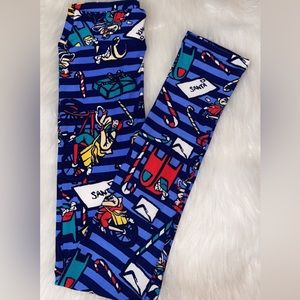 New LulaRoe L/XL Kids Christmas Leggings